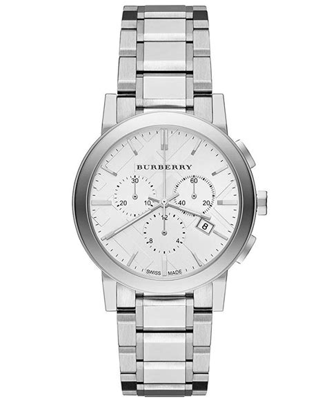 burberry armbanduhr silber-kariert damen|burberry outlet online shop.